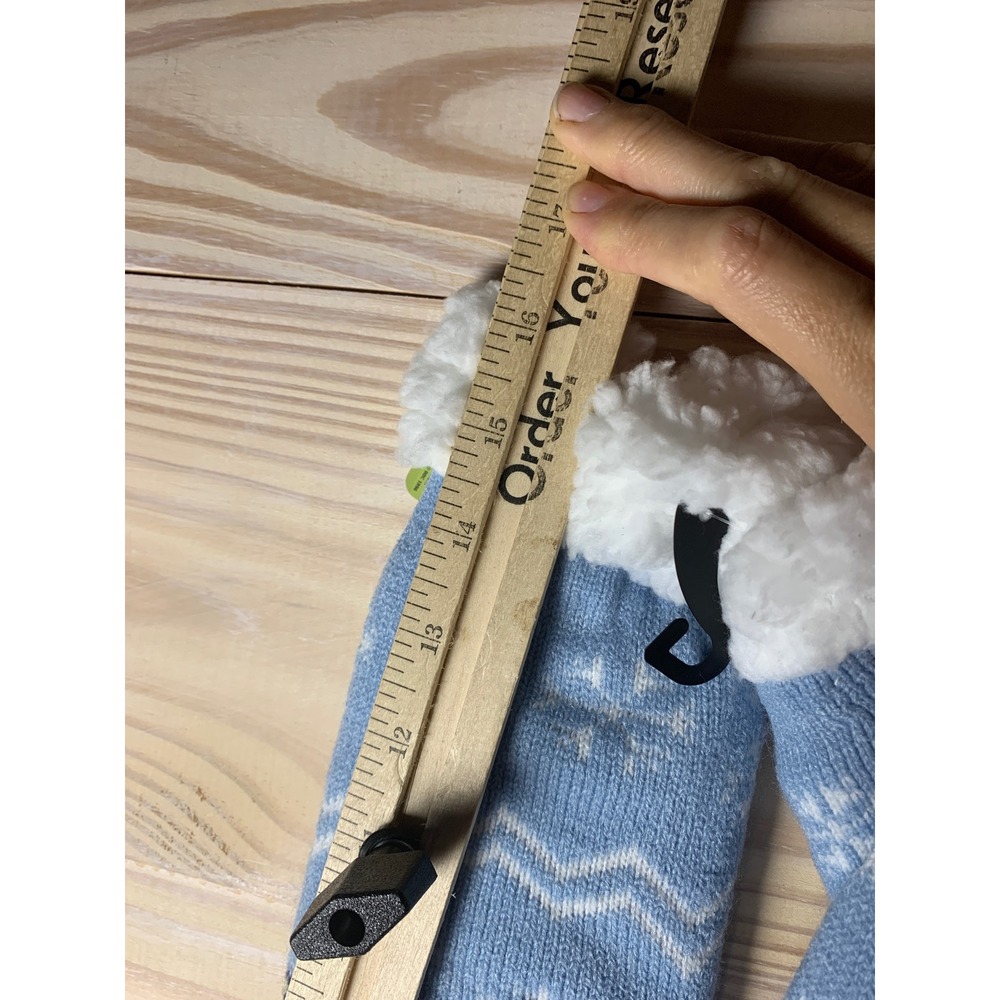 Bluey Slipper Socks Unisex‎ OS Blue Knit Sherpa Lined Non-Slip Gripping Cartoon - Picture 7 of 9